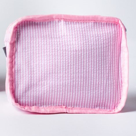 Roze Seersucker Packing Cubes – Organizer Set van 3