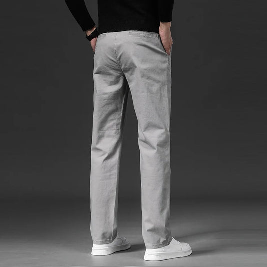Stretch Chino Heren Slim Fit Casual Elastische Taille
