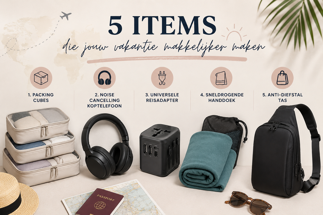 Slim reizen – deze 5 items maken jouw vakantie makkelijker