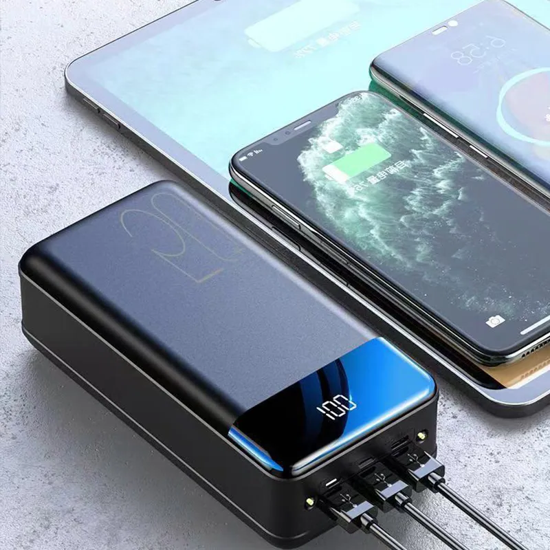 100.000mAh Ultra-Hoge Capaciteit Power Bank – Super Snelle Oplading voor Telefoons, Tablets & Laptops