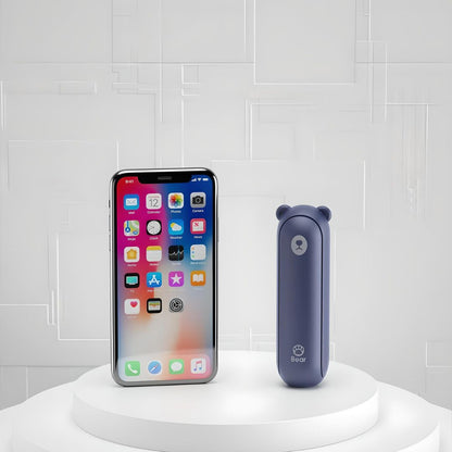 Draagbare Mini Ventilator – Oplaadbare Zakventilator met Powerbank & Zaklamp