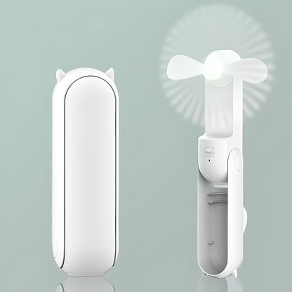 Draagbare Mini Ventilator – Oplaadbare Zakventilator met Powerbank & Zaklamp