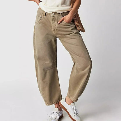 Comfortabele Wijde Broek Voor Dames Met Relaxte Pasvorm