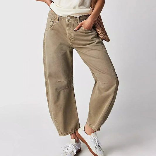 Comfortabele Wijde Broek Voor Dames Met Relaxte Pasvorm