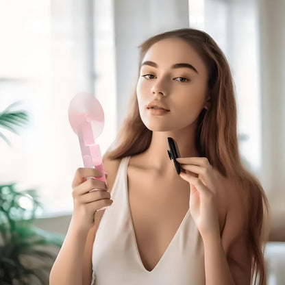 Draagbare Mini Ventilator – Oplaadbare Zakventilator met Powerbank & Zaklamp