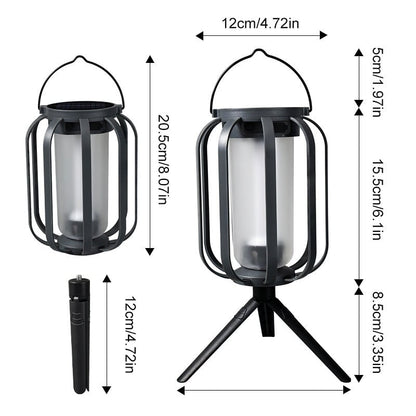 Decoratieve lamp | LED lantaarn met vlam effect en warm licht
