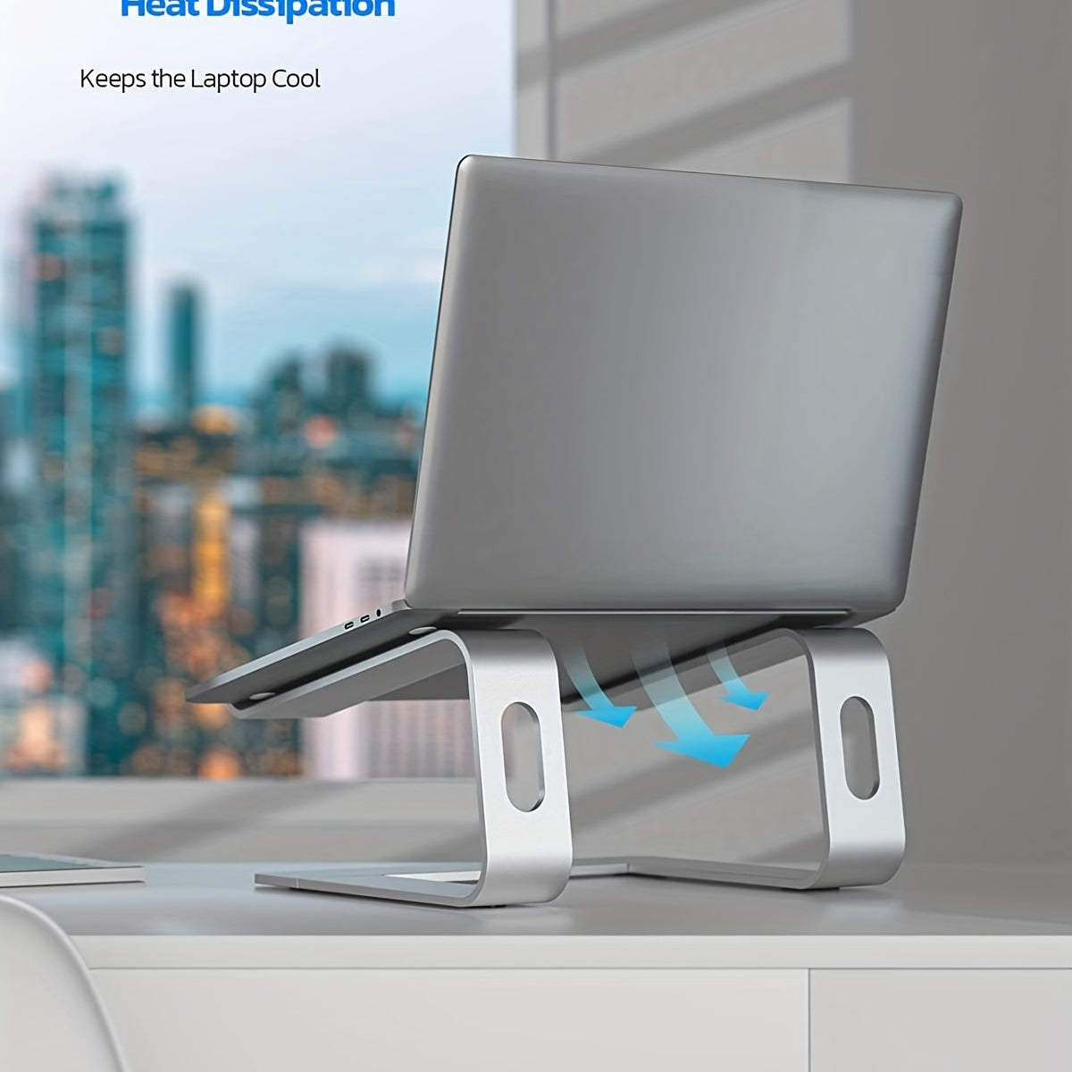 Aluminium Laptopstandaard – Ergonomisch en Ventilerend