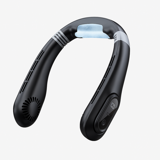 Draagbare Nekventilator met USB-C & Digitaal Display