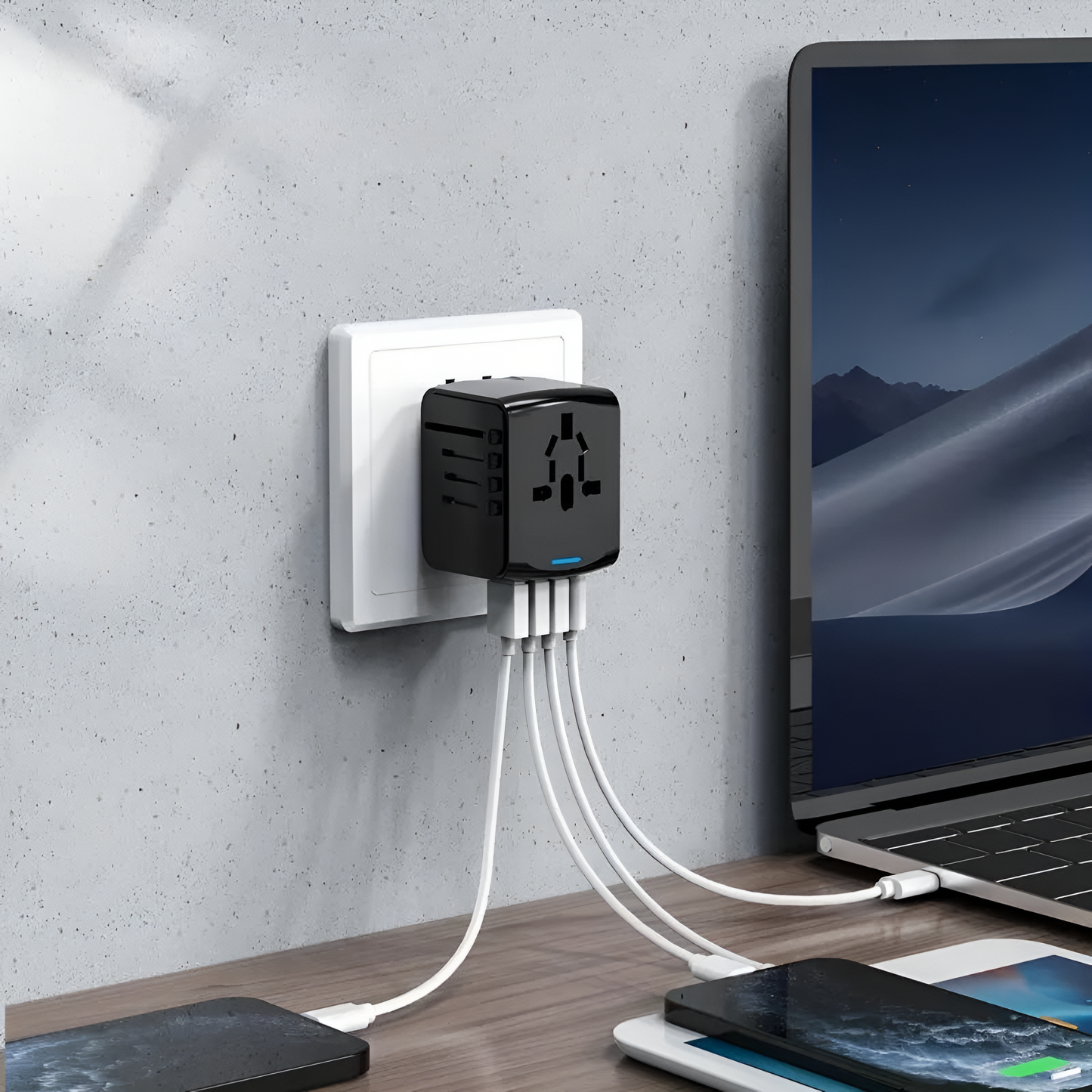 Universele Reisadapter – Wereldstekker met USB & USB-C voor 150+ Landen