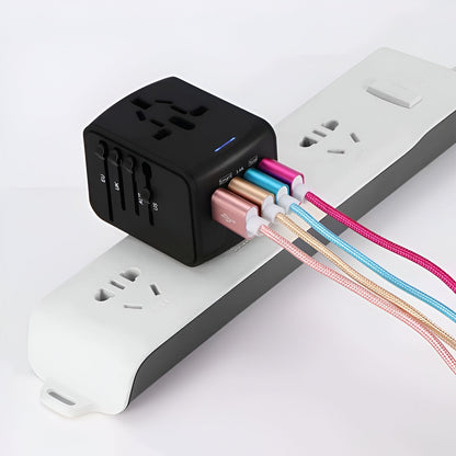 Universele Reisadapter – Wereldstekker met USB & USB-C voor 150+ Landen
