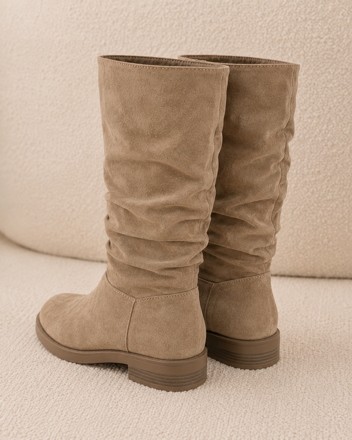 Hoge Dameslaarzen – Khaki