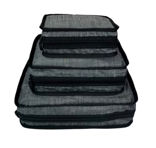 Grafietgrijze Packing Cubes – Organizer Set van 3