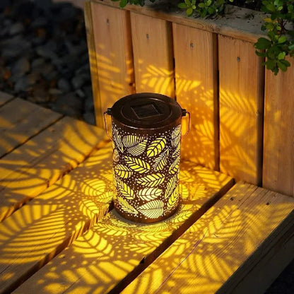 Solar lamp tuin | Zonne energie lamp met bloemen projectie