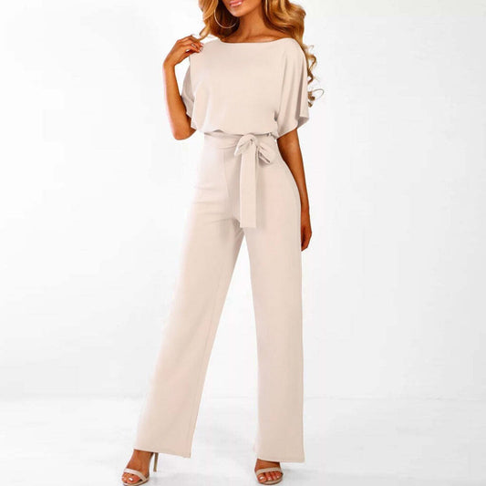 Elegante Donkerblauwe Dames Jumpsuit