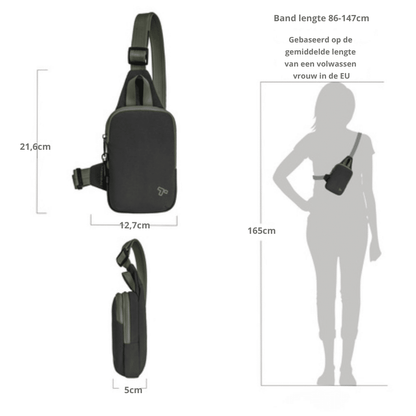 Travelon Voyages Compact Anti-diefstal Sling Tas
