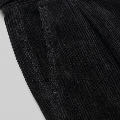 Corduroy Pleated Trousers Heren Klassiek Formeel
