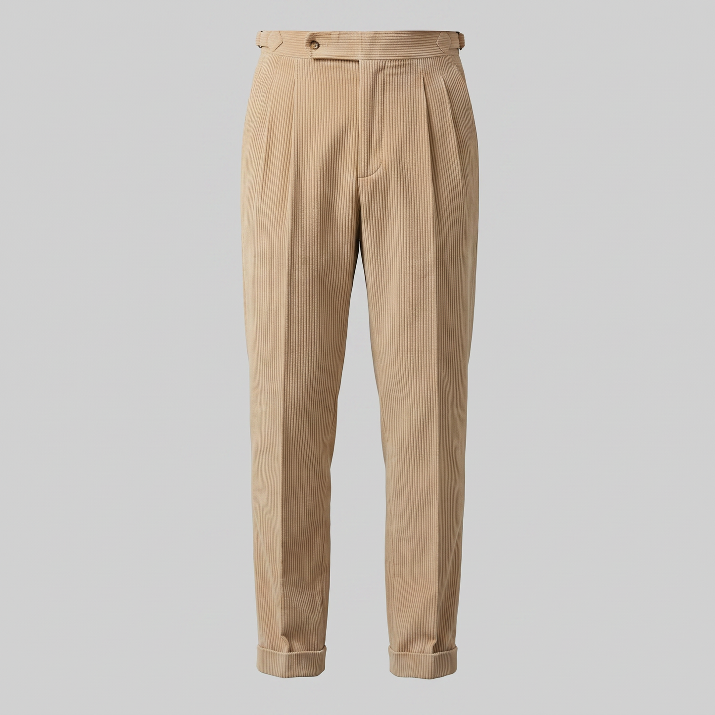 Corduroy Pleated Trousers Heren Klassiek Formeel