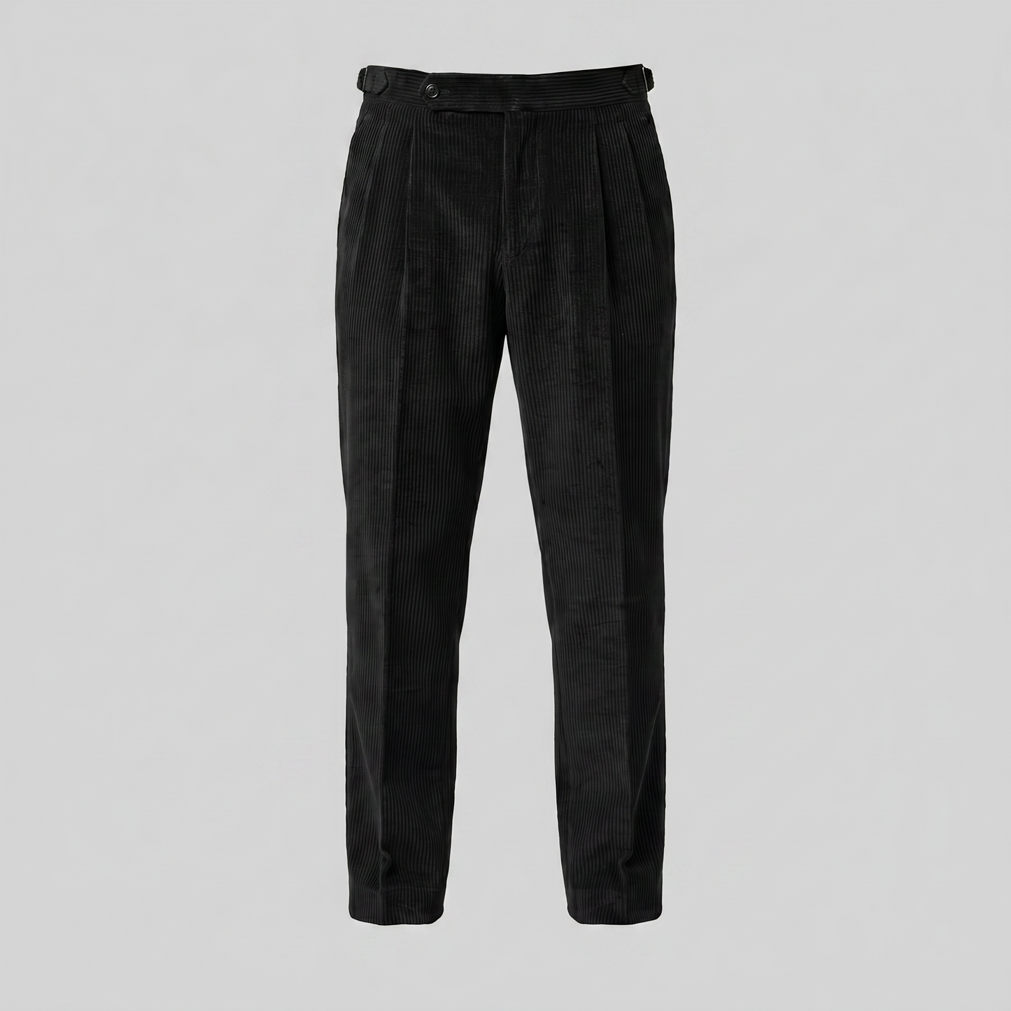 Corduroy Pleated Trousers Heren Tailored Classic Winter