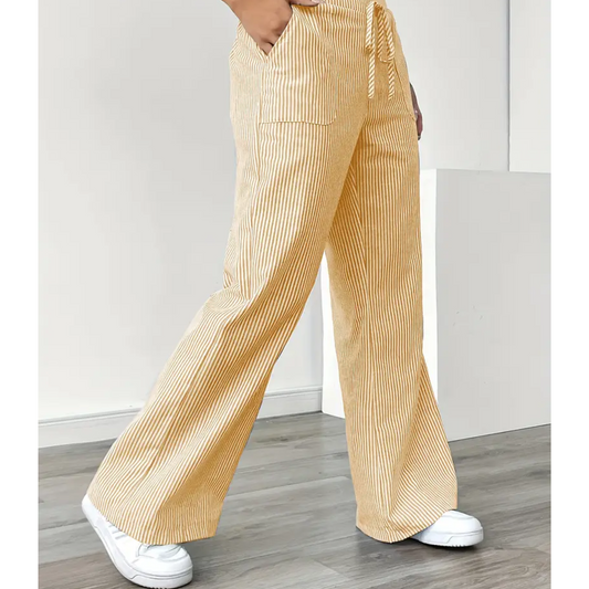 Dames Linnen Brede Broek
