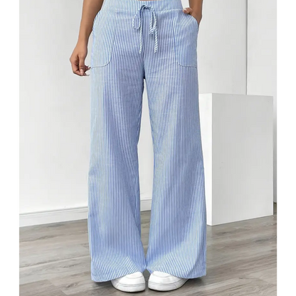 Dames Linnen Brede Broek