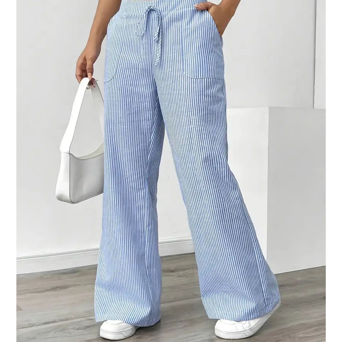 Dames Linnen Brede Broek