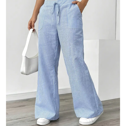 Dames Linnen Brede Broek