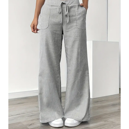 Dames Linnen Brede Broek