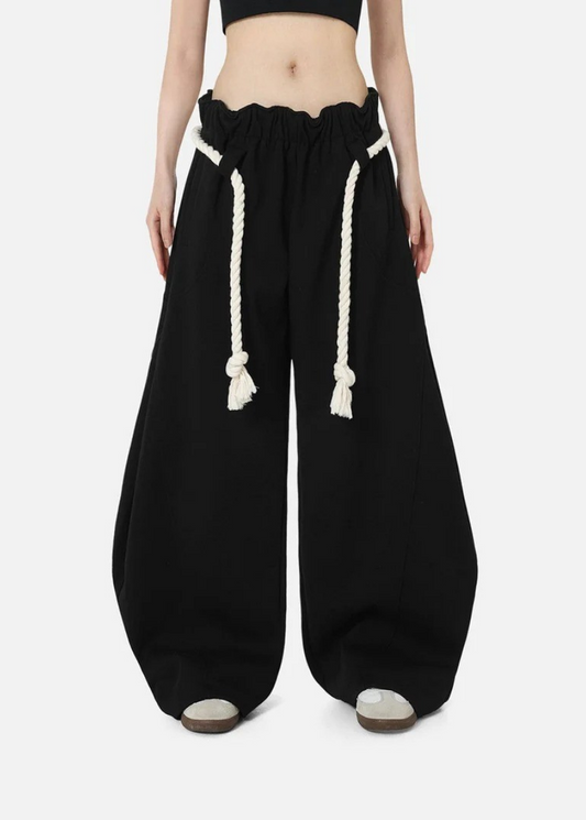 Dames Wide Leg Broek High Waist