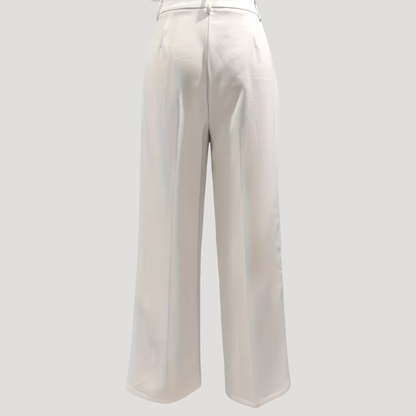 Dames Wide Leg Broek Hoge Taille