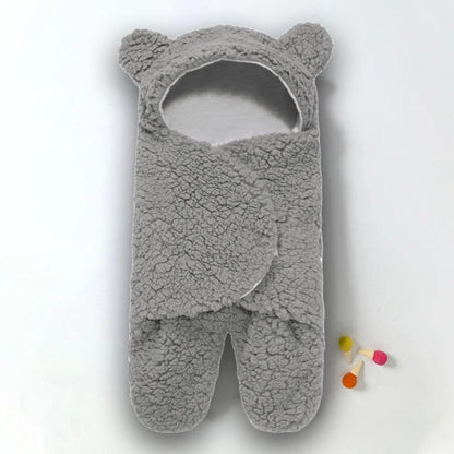 Fluffy Beren wikkeldeken | Warme en knusse baby slaapzak