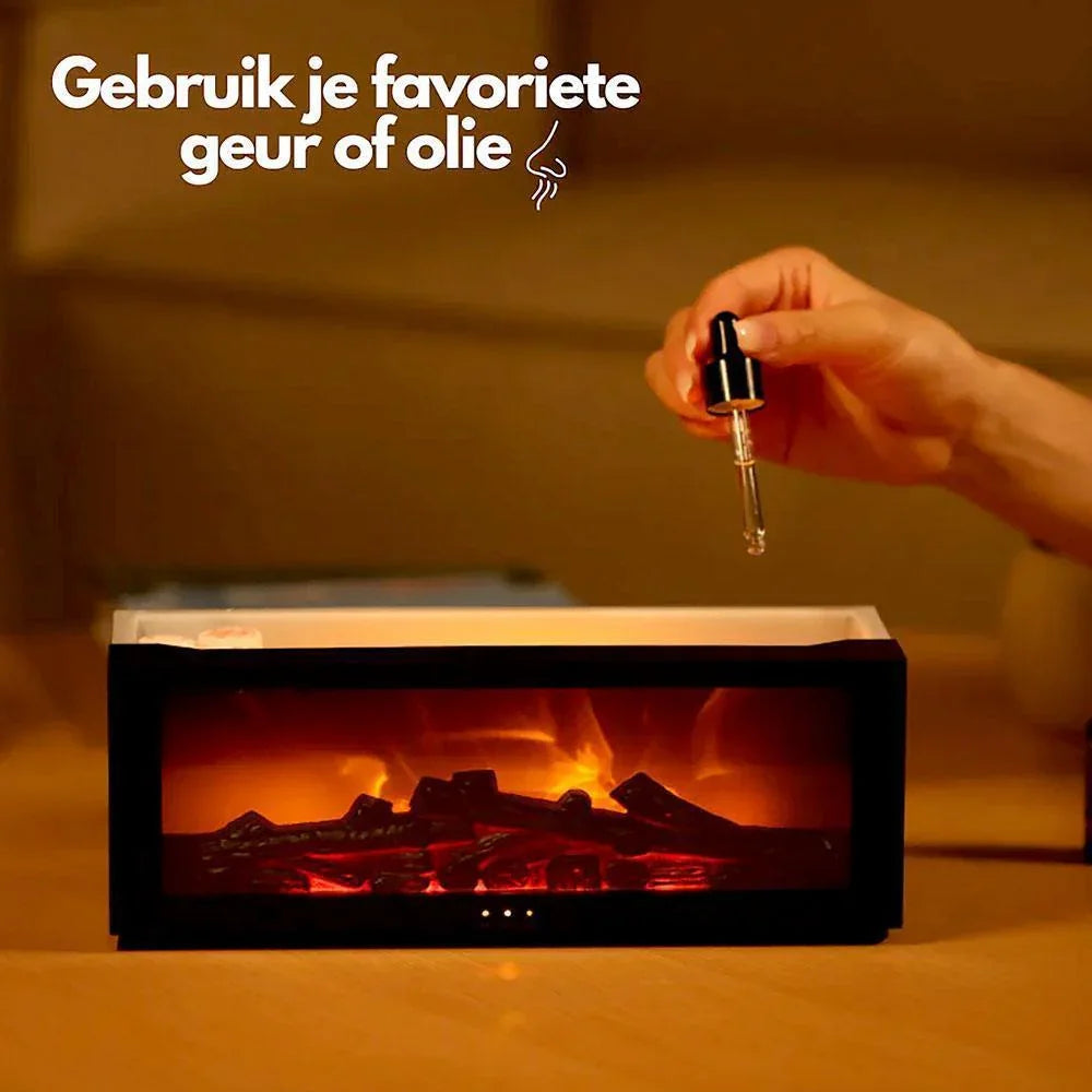 HaardVlam Luxe™ | Diffuser met vlamprojectie en aromatherapie