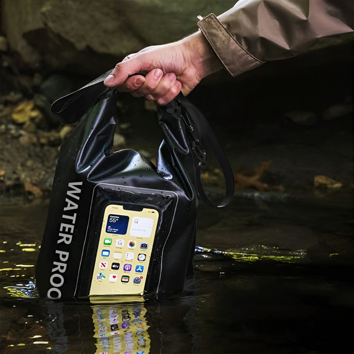AquaGuard™ Waterdichte Telefoonhoes – Bescherm je Smartphone tijdens Strand, Zwemmen & Watersport