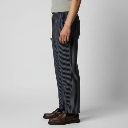 Linnen Broek Heren Elastische Taille Casual Zomer