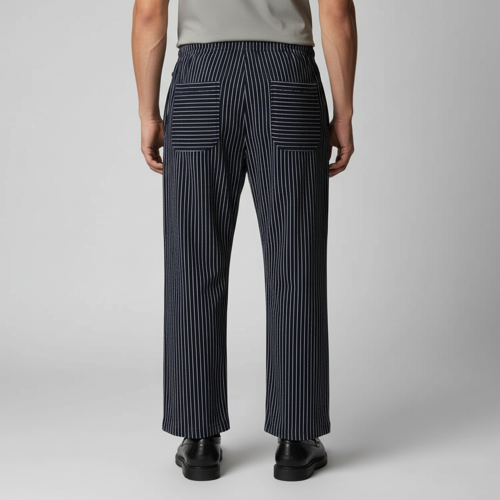 Linnen Broek Heren Elastische Taille Casual Zomer