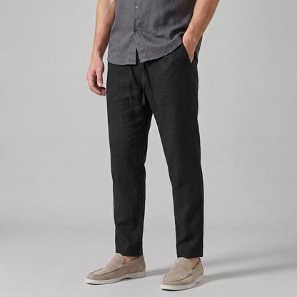 Linnen Broek Heren Wide Leg Casual Zomer