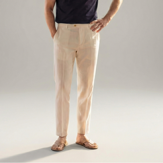 Linnen Broek Heren Zomer Casual Formeel