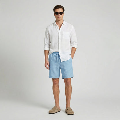 Linnen Shorts Heren Casual Zomer