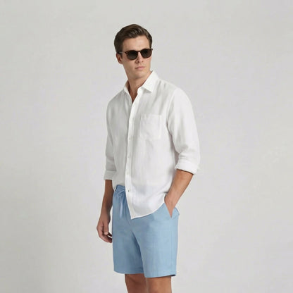 Linnen Shorts Heren Casual Zomer