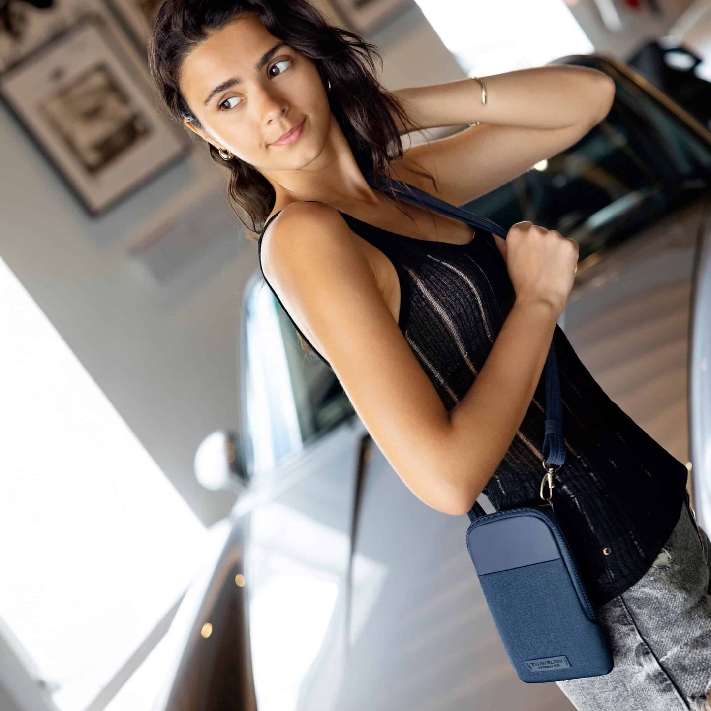 Travelon Metro Mini Anti-Diefstal Crossbody Tas
