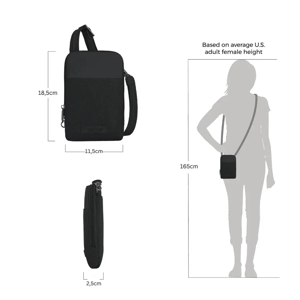 Travelon Metro Mini Anti-Diefstal Crossbody Tas