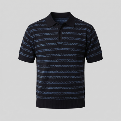 Polo Shirt Heren Gestreept Tailored Fit Casual
