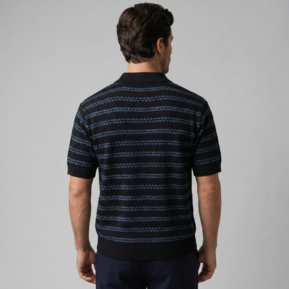 Polo Shirt Heren Gestreept Tailored Fit Casual