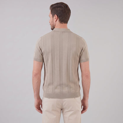Poloshirt Heren Open Knit Casual Zomer