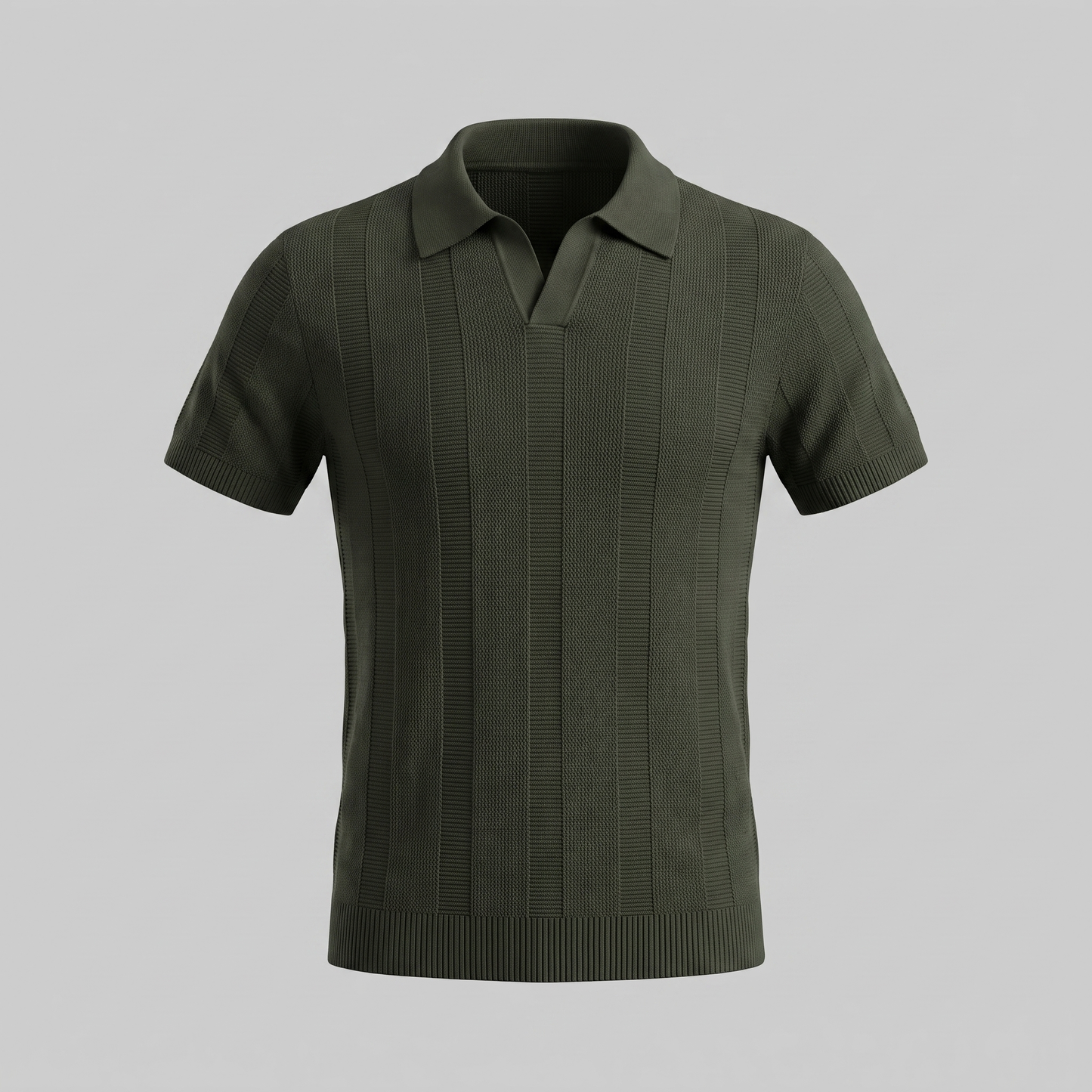 Poloshirt Heren Open Knit Casual Zomer