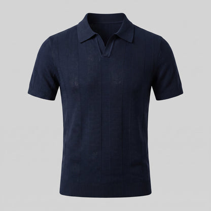 Poloshirt Heren Open Knit Casual Zomer