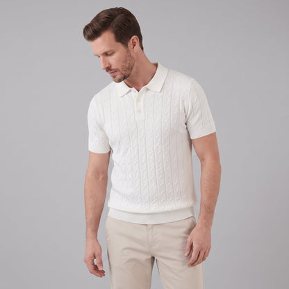 Poloshirt Heren Textured Knit Casual Zomer