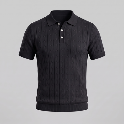Poloshirt Heren Textured Knit Casual Zomer