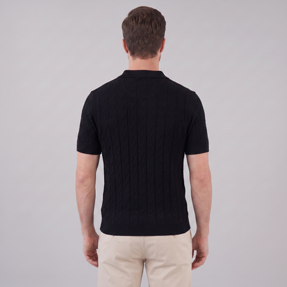 Poloshirt Heren Textured Knit Casual Zomer