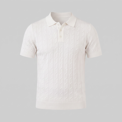 Poloshirt Heren Textured Knit Casual Zomer