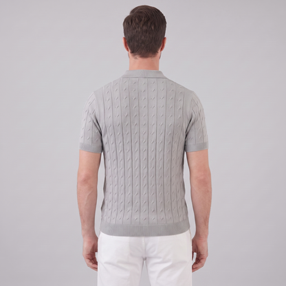 Poloshirt Heren Textured Knit Casual Zomer